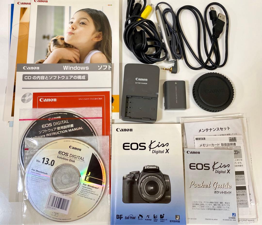 Canon EOS Kiss digitalX デジタル一眼レフカメラセット