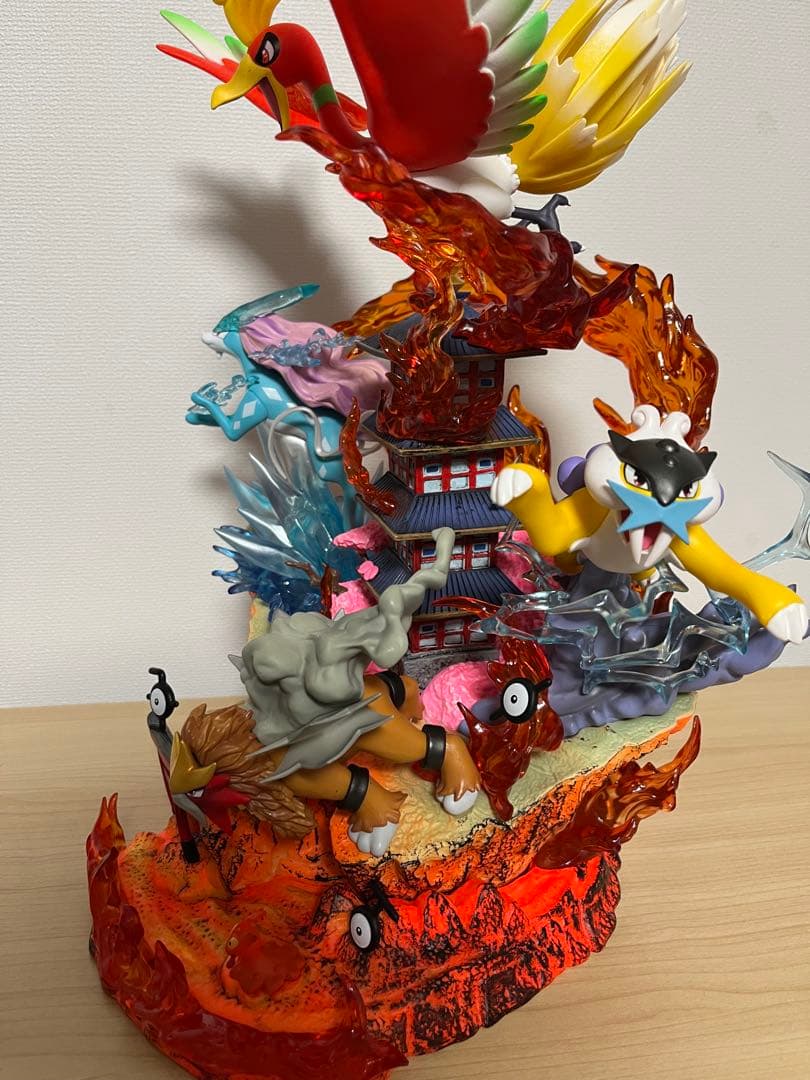 ポケモン　フィギュア　ジョウト　ホウオウ　スイクン　エンテイ　ライコウ