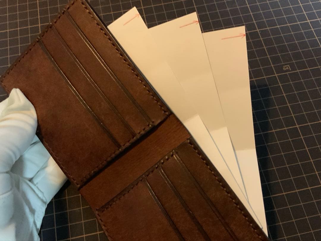 二つ折り財布（茶）