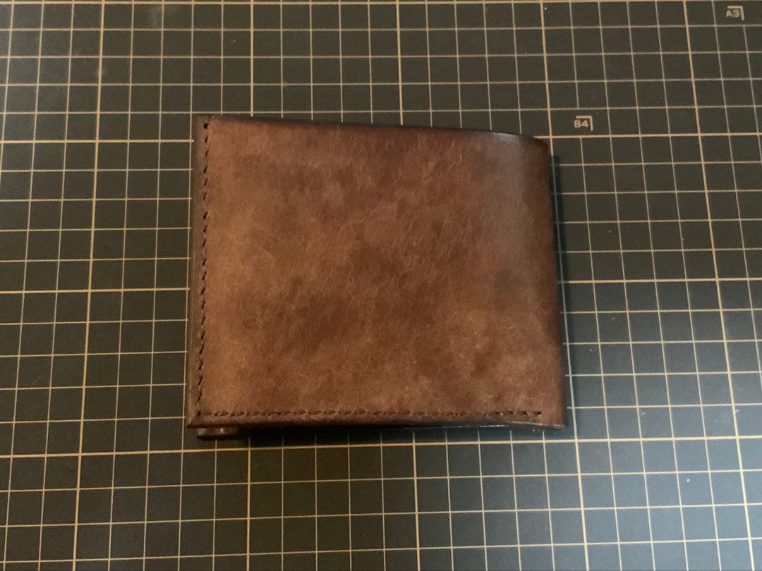 二つ折り財布（茶）