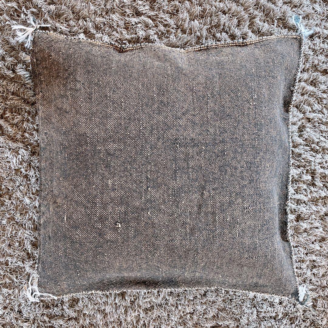 モロッコ製 カクタスシルク サブラ クッションカバー 約48×48cm