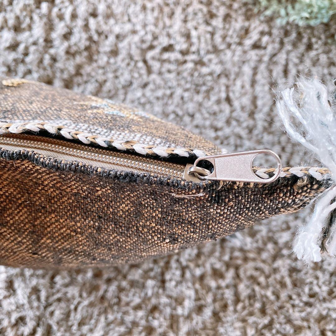 モロッコ製 カクタスシルク サブラ クッションカバー 約48×48cm