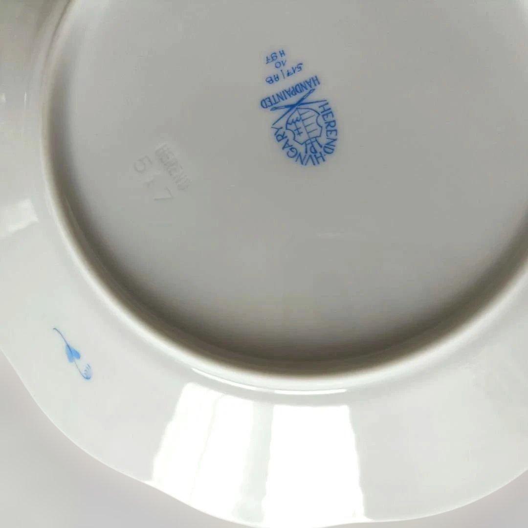 【未使用】ヘレンド アポニー プレート 19 ブルー