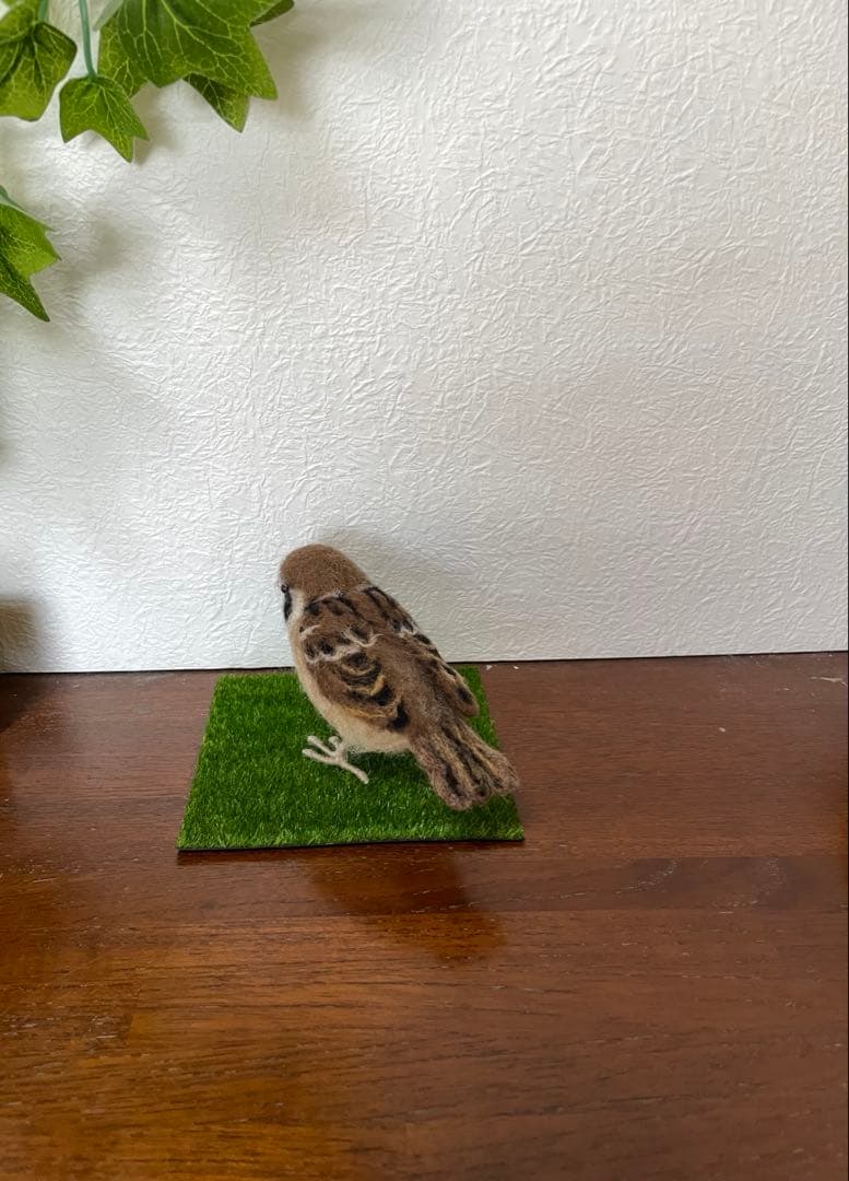 スズメ 羊毛フェルト