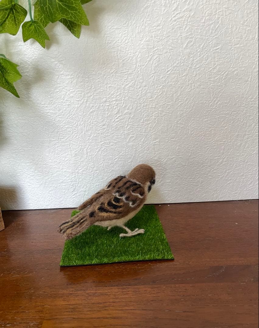 スズメ 羊毛フェルト