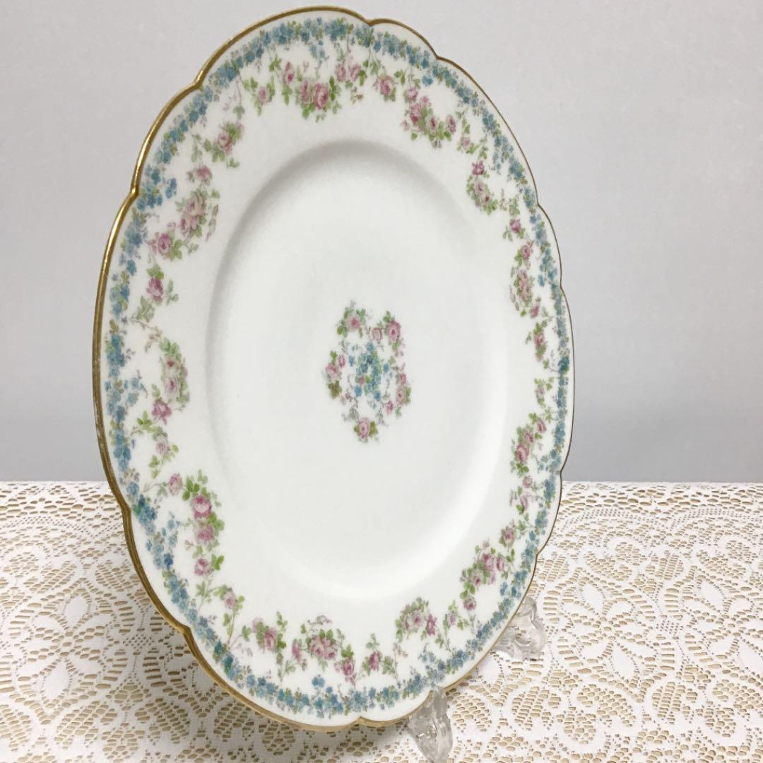 アビランド　リモージュ　271 ディナープレート　① 勿忘草