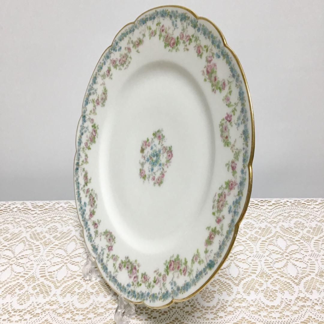 アビランド　リモージュ　271 ディナープレート　① 勿忘草