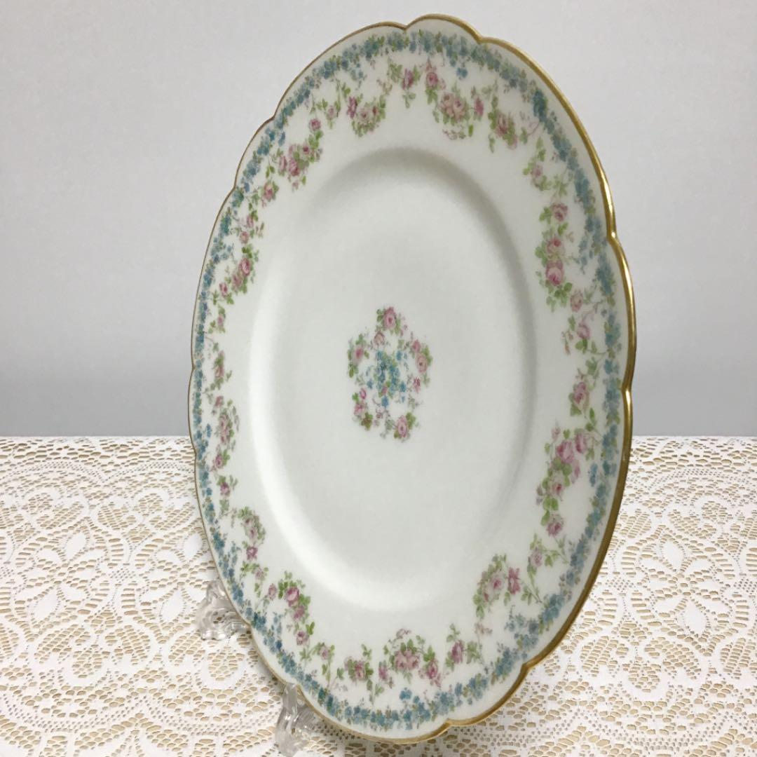 アビランド　リモージュ　271 ディナープレート　① 勿忘草