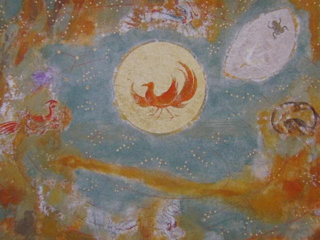 金森良泰、【日月星翔】、希少な大判額装用画集より、美品、日本人画家