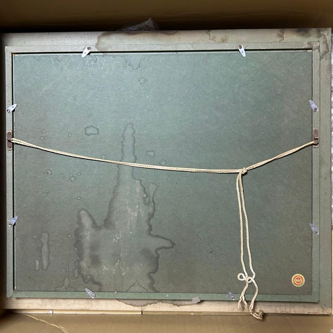 ミレー 「晩鐘」額付き 複製画 ジェル加工 世界の名画　洋画