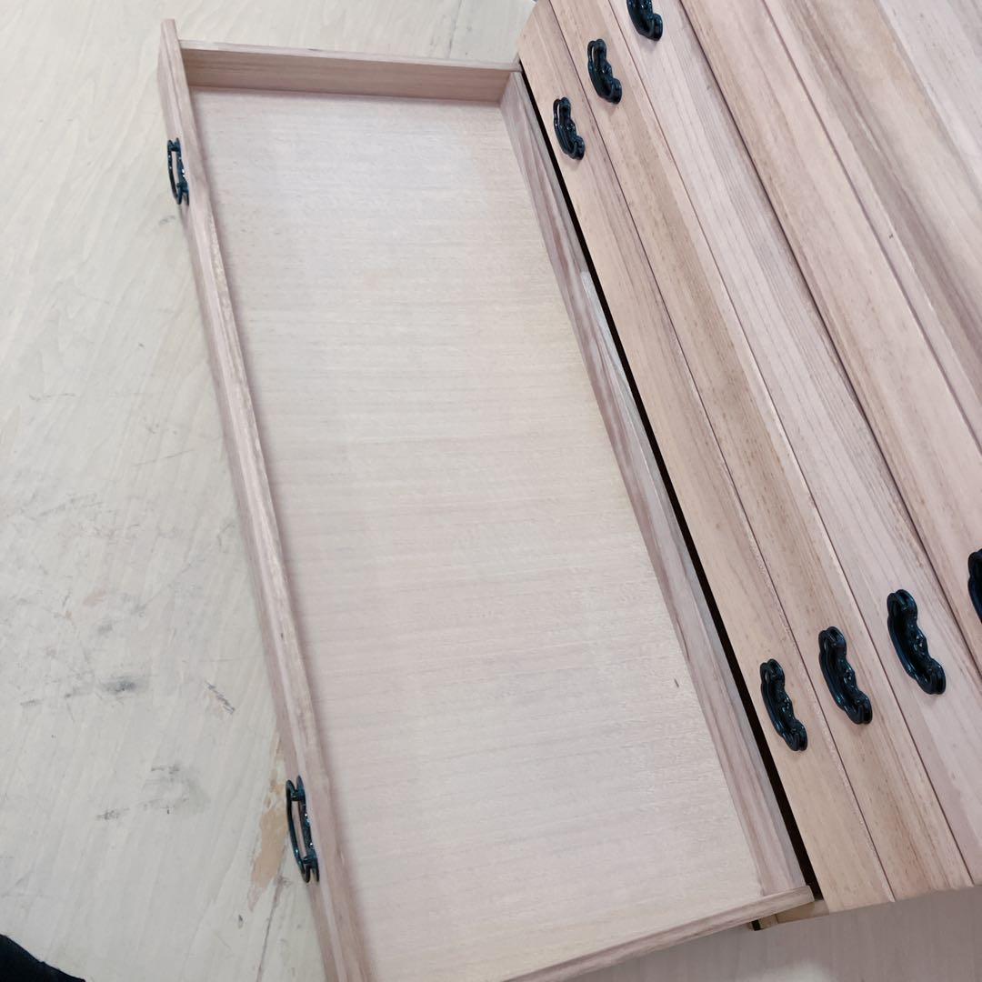 桐箪笥　桐タンス　5段　着物たんす　和装　収納　幅98×高さ45×奥行き43cm