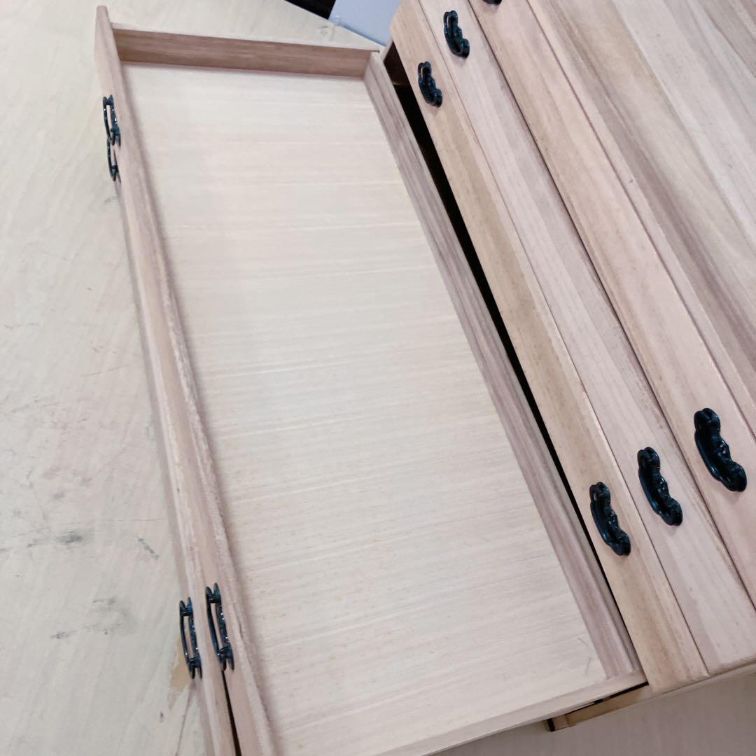 桐箪笥　桐タンス　5段　着物たんす　和装　収納　幅98×高さ45×奥行き43cm