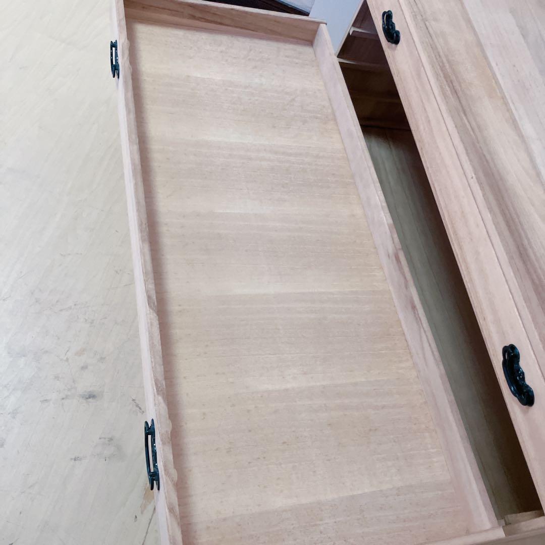 桐箪笥　桐タンス　5段　着物たんす　和装　収納　幅98×高さ45×奥行き43cm