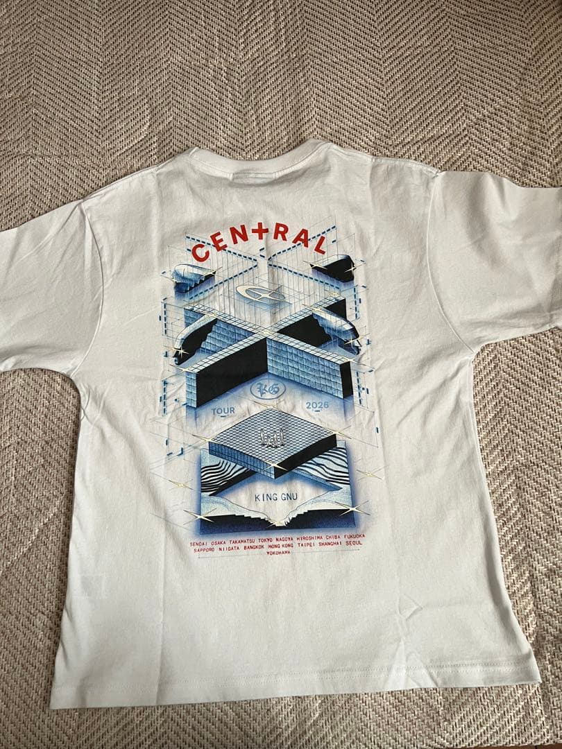 King Gnu CEN+RAL Tシャツ ホワイト　セントラル　Ｍ