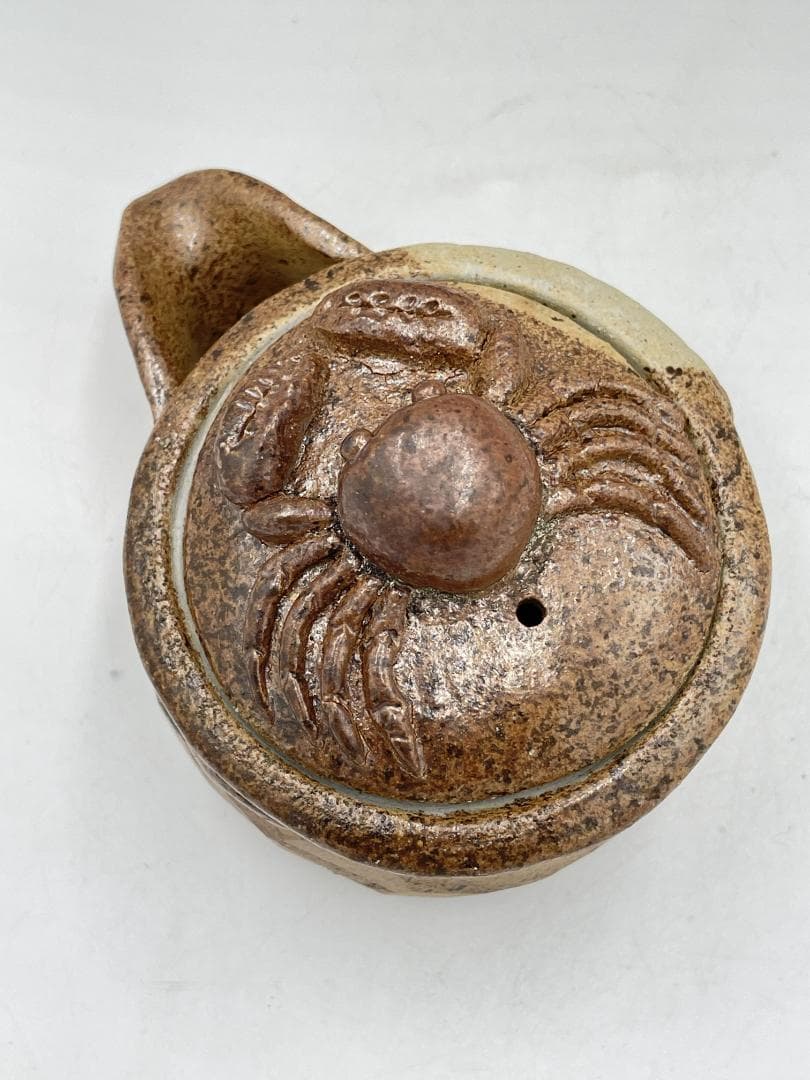 備前焼　カニ形状の急須　宝瓶(KH-024)