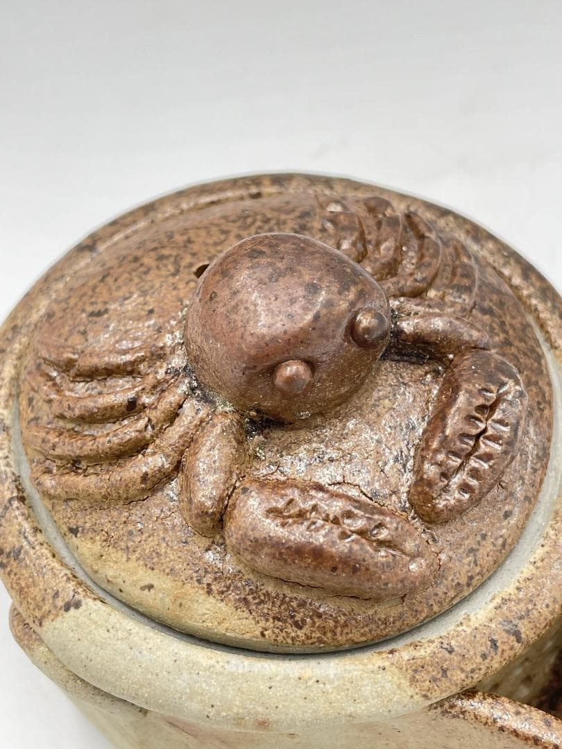 備前焼　カニ形状の急須　宝瓶(KH-024)