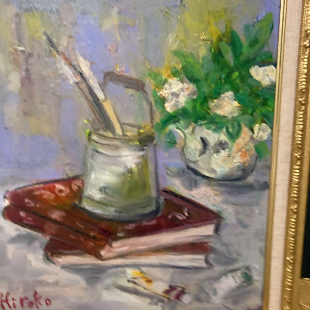 作者Hiroko.M サイズ8号師松本俊郎師　キャンバスのみ