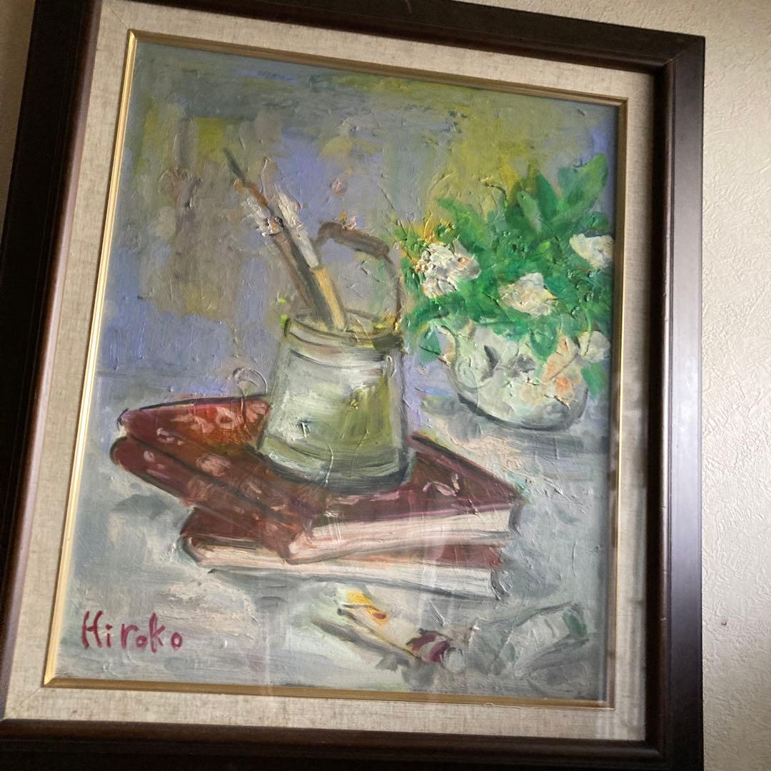 作者Hiroko.M サイズ8号師松本俊郎師　キャンバスのみ
