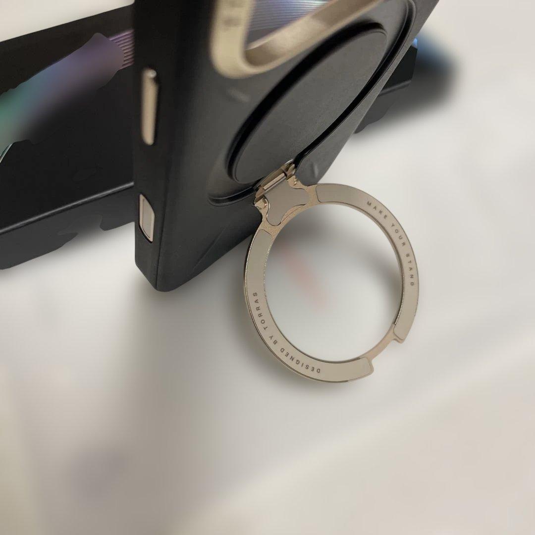 TORRAS iPhone 17Proケース 新感覚レザー 360°定点回転