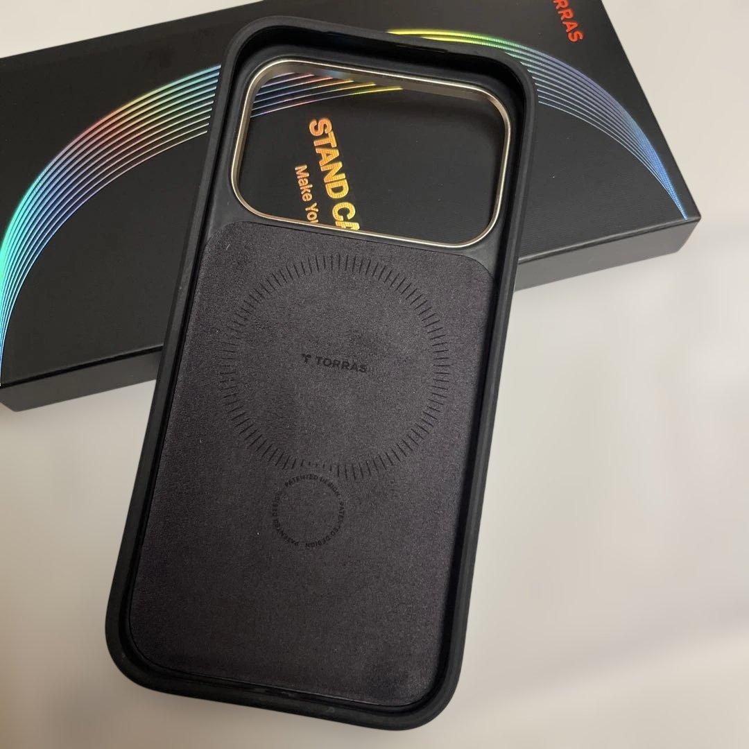 TORRAS iPhone 17Proケース 新感覚レザー 360°定点回転