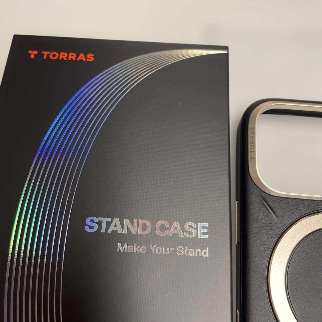 TORRAS iPhone 17Proケース 新感覚レザー 360°定点回転