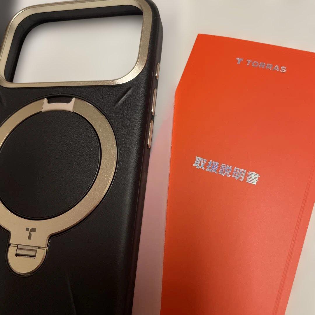 TORRAS iPhone 17Proケース 新感覚レザー 360°定点回転