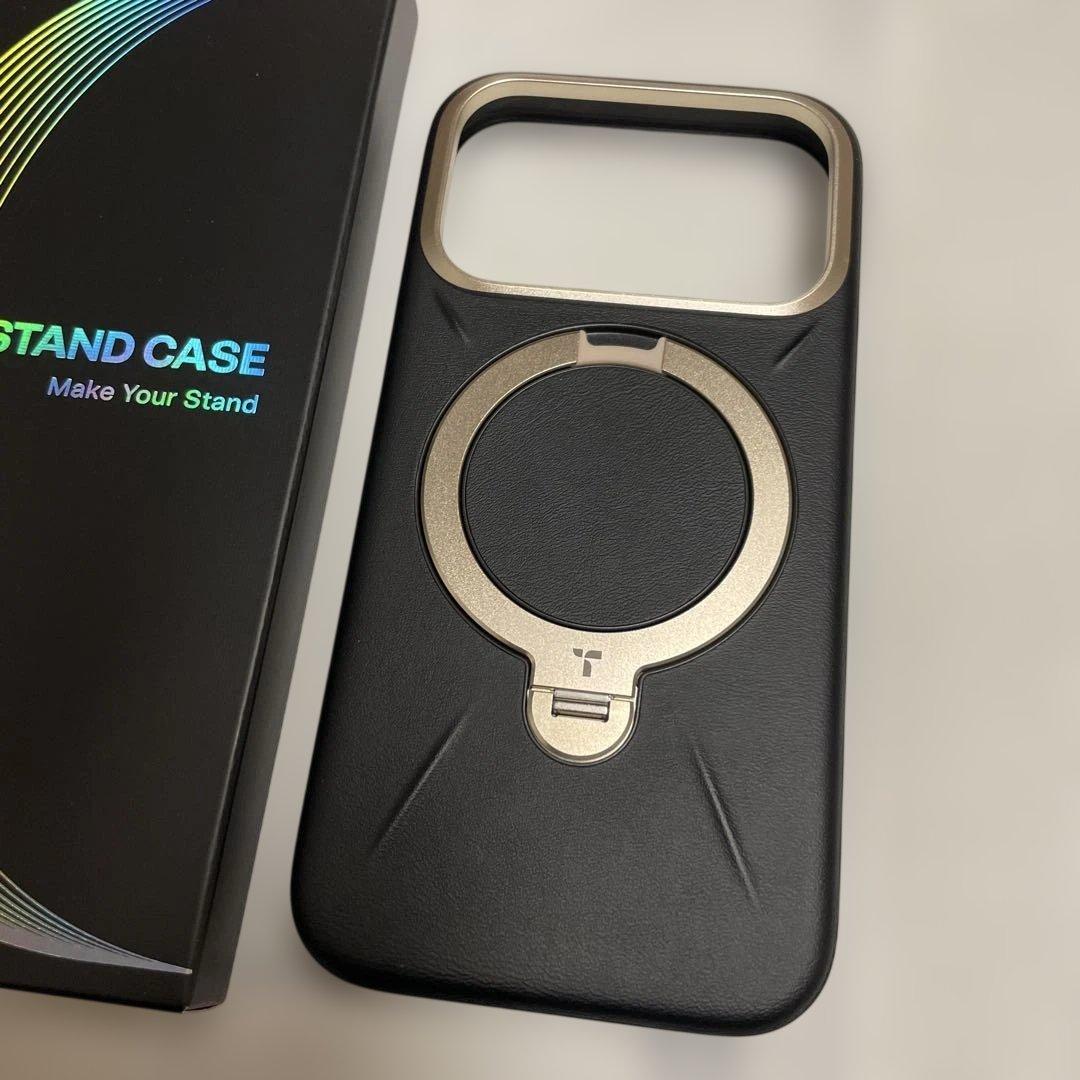 TORRAS iPhone 17Proケース 新感覚レザー 360°定点回転