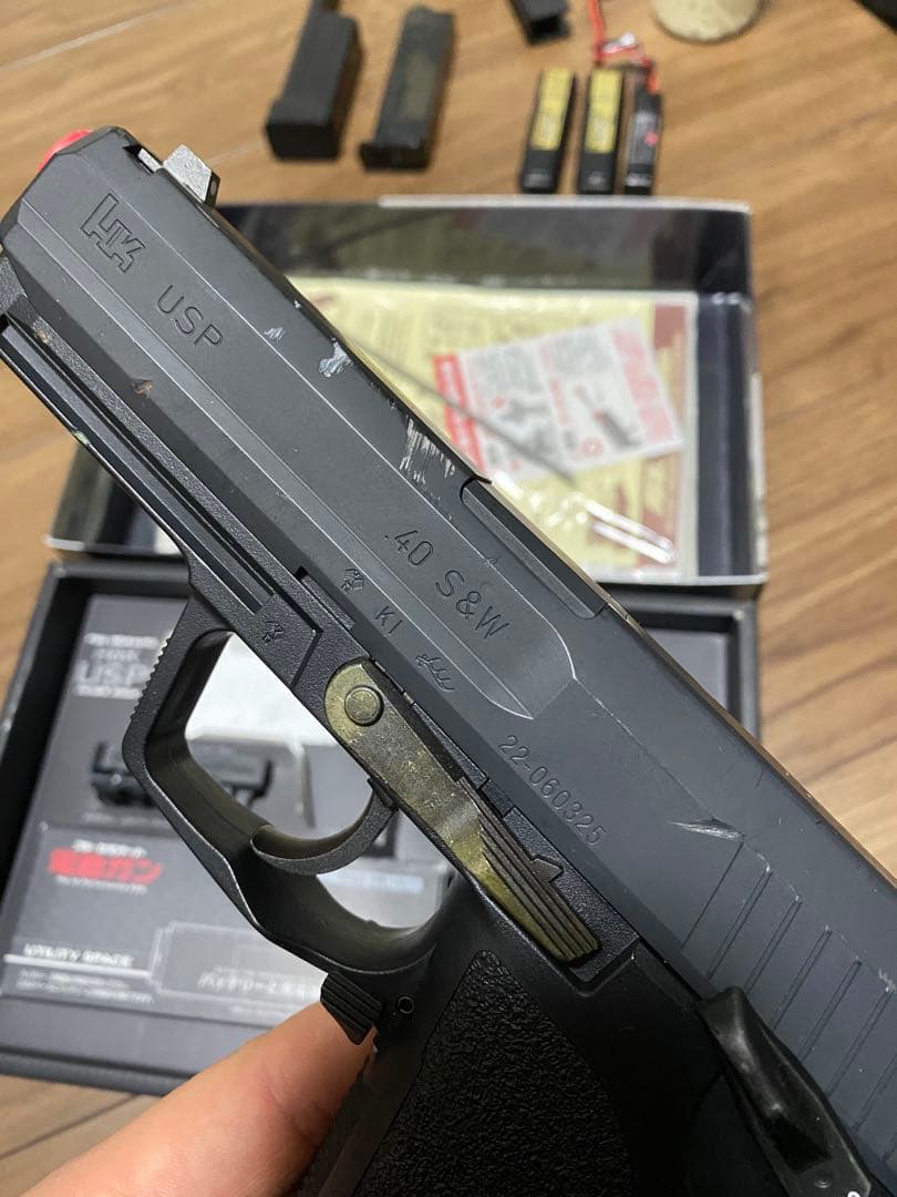 H&K USP 2丁　バッテリー　ザバゲー装備　2名分セット　引退