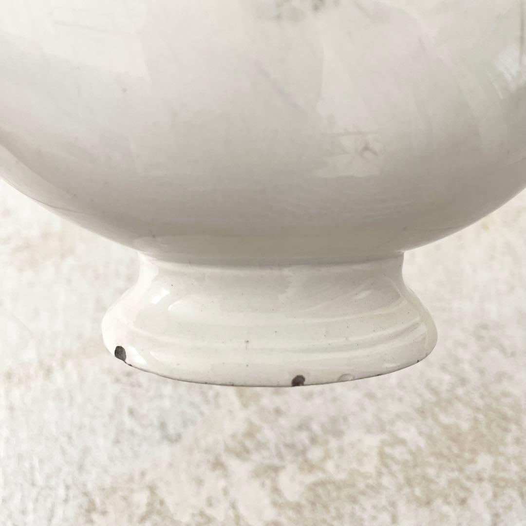 【訳あり品】フランスアンティーク　ソーシエール　白鳥