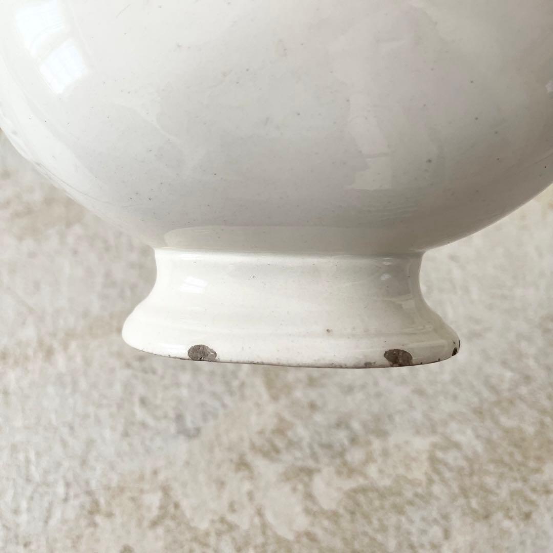 【訳あり品】フランスアンティーク　ソーシエール　白鳥