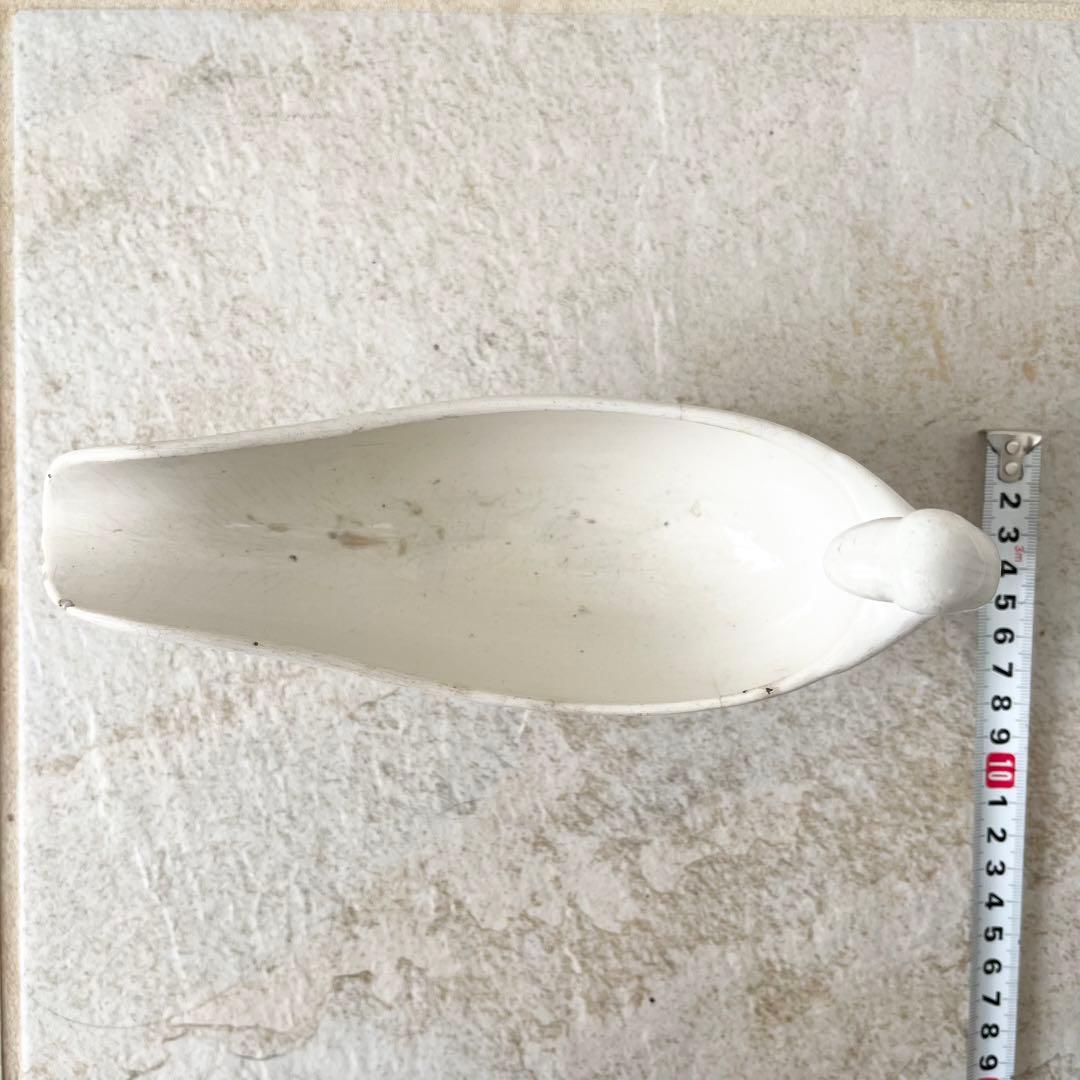 【訳あり品】フランスアンティーク　ソーシエール　白鳥
