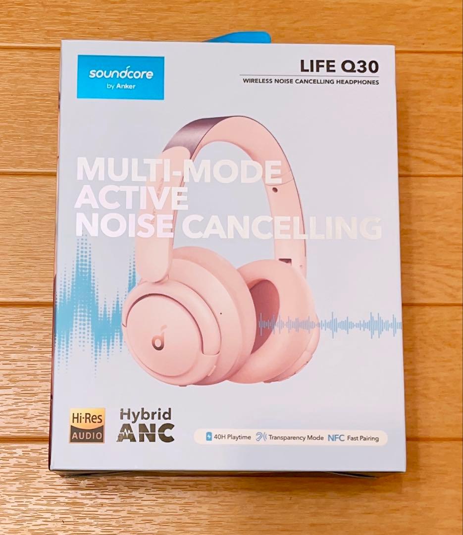 美品Anker Soundcore Life Q30ピンク　ワイヤレスヘッドホン