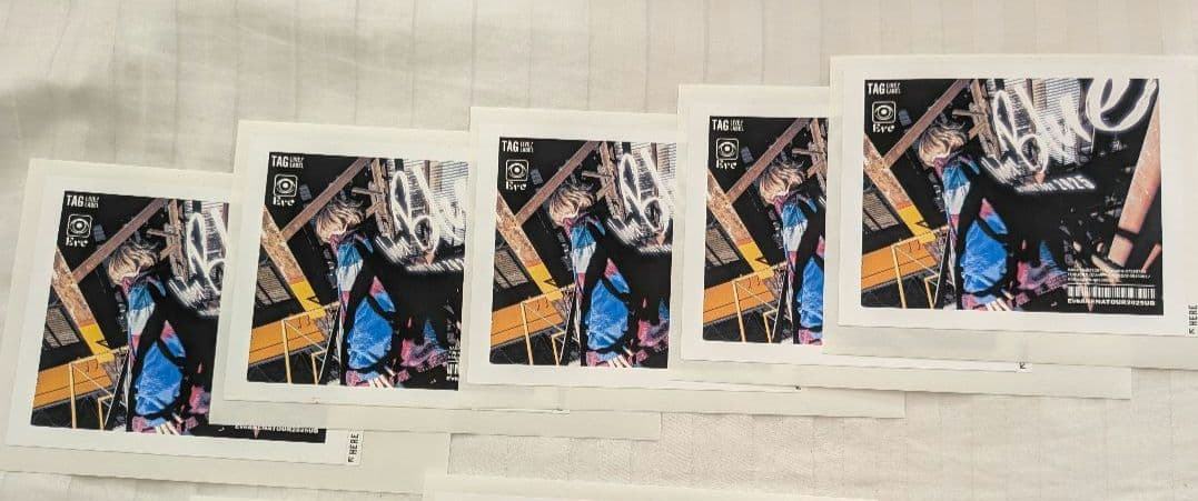 Eve　ラベル缶　ステッカー　当たりアクキーセット