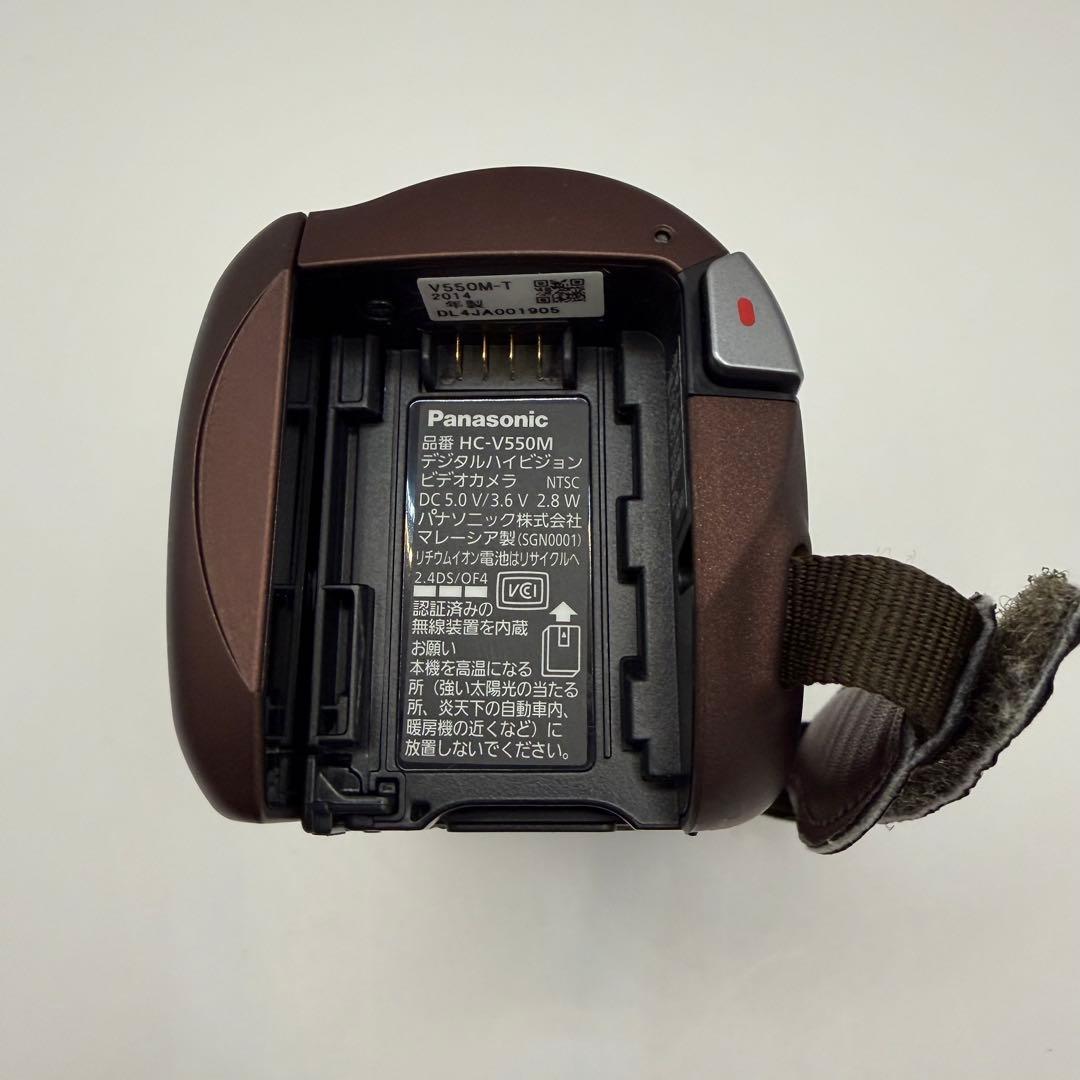 【美品】Panasonic HC-V550M-T ビデオカメラ ブラウン