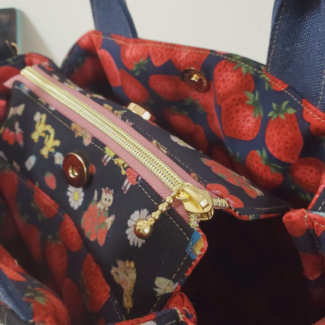 ハンドメイド 3roomsバッグ M コラージュ yukiemon