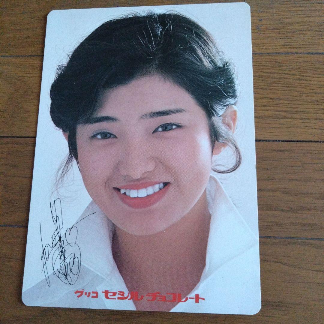 グリコ カレンダーカード 山口百恵 三浦友和 岡田奈々 桜田淳子 4枚セット