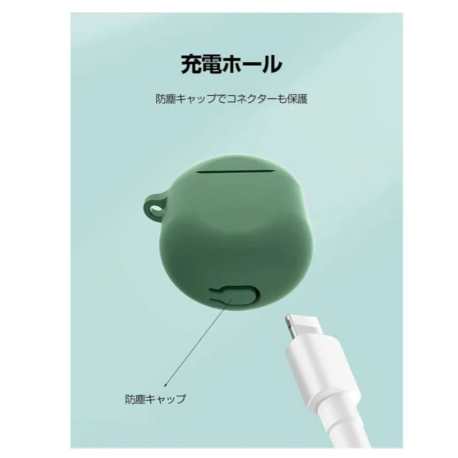 Redmi Buds 4 ケース シリコン アクセサリー カラビナ付き 黒