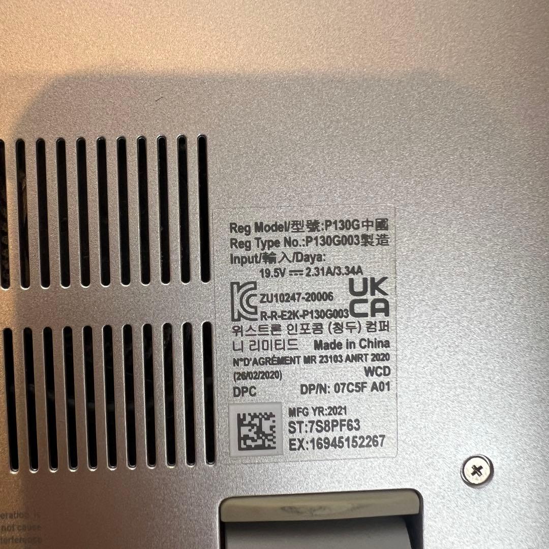 Windowsノート本体 Dell Inspiron 5405 Ryzen5 8GB