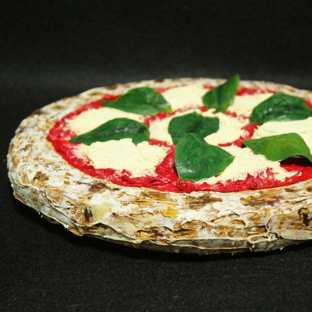 油絵 油彩 油彩画 絵 絵画 円形【ピザ】