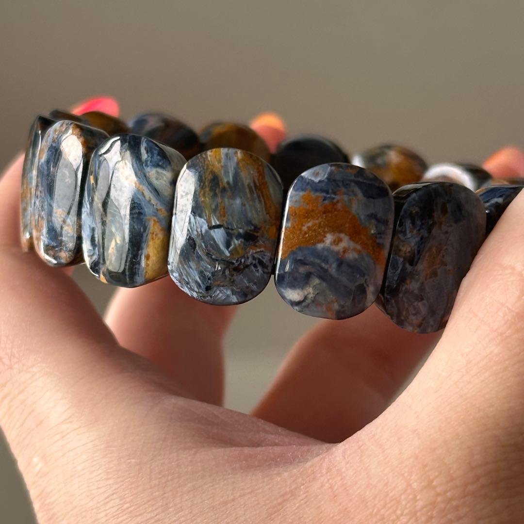 高品質 最高級 希少 ブルーピーターサイト バングル 18mm 19cm 上質