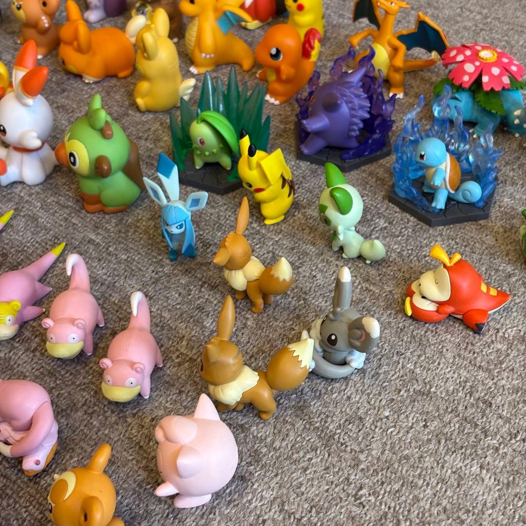 ポケモン　指人形　フィギュア　まとめ売り　セット売り 御三家　ピカチュウ　60点