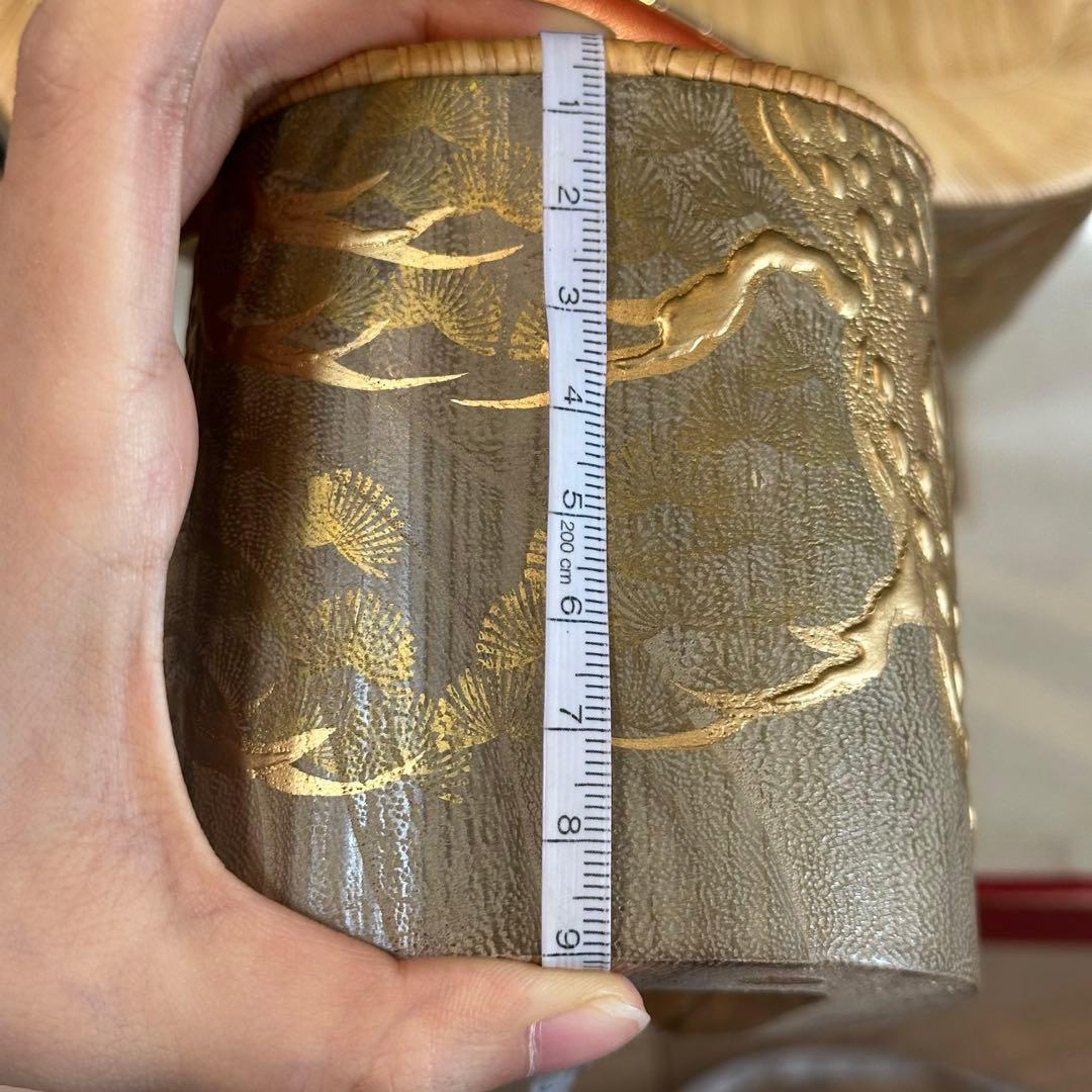 未使用品　七五三　７歳　アンティーク　ぽっくり　下駄　畳表　女の子　鶴　金