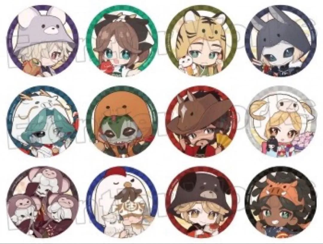 アイデンティティ　第五人格　十二支トレーディング缶バッジ　30箱セット