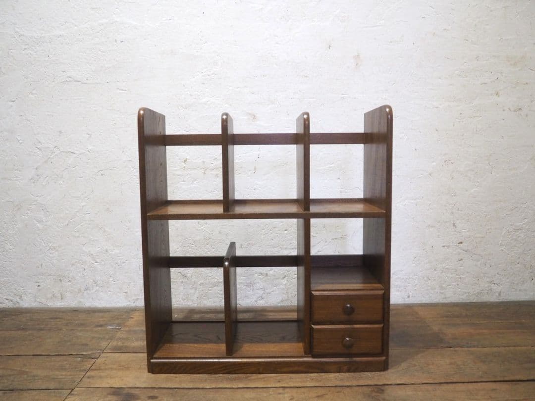 1106 レトロなブックラック　飾り棚　収納棚　本棚　本立て　小物入れ　ケース