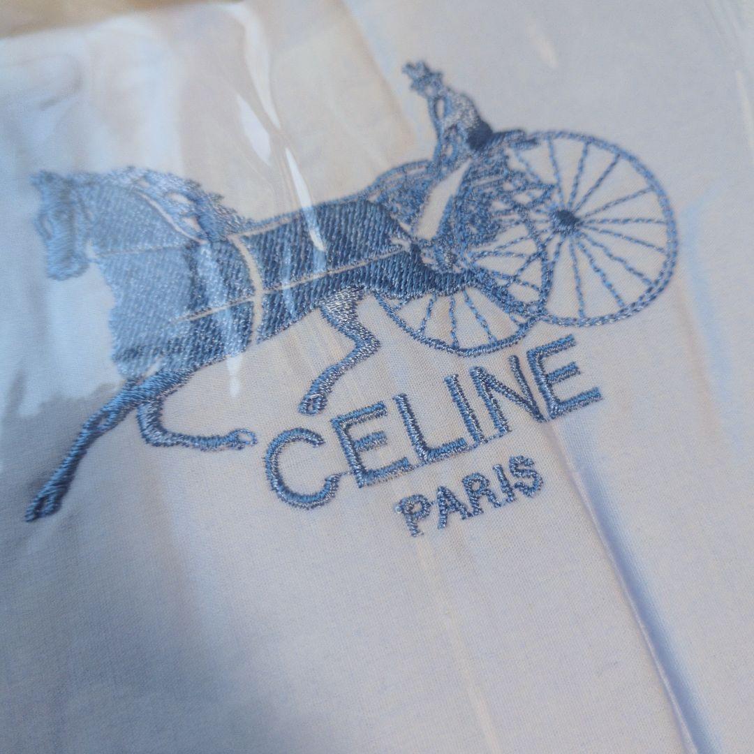 CELINE 掛け布団 水色 馬刺繍
