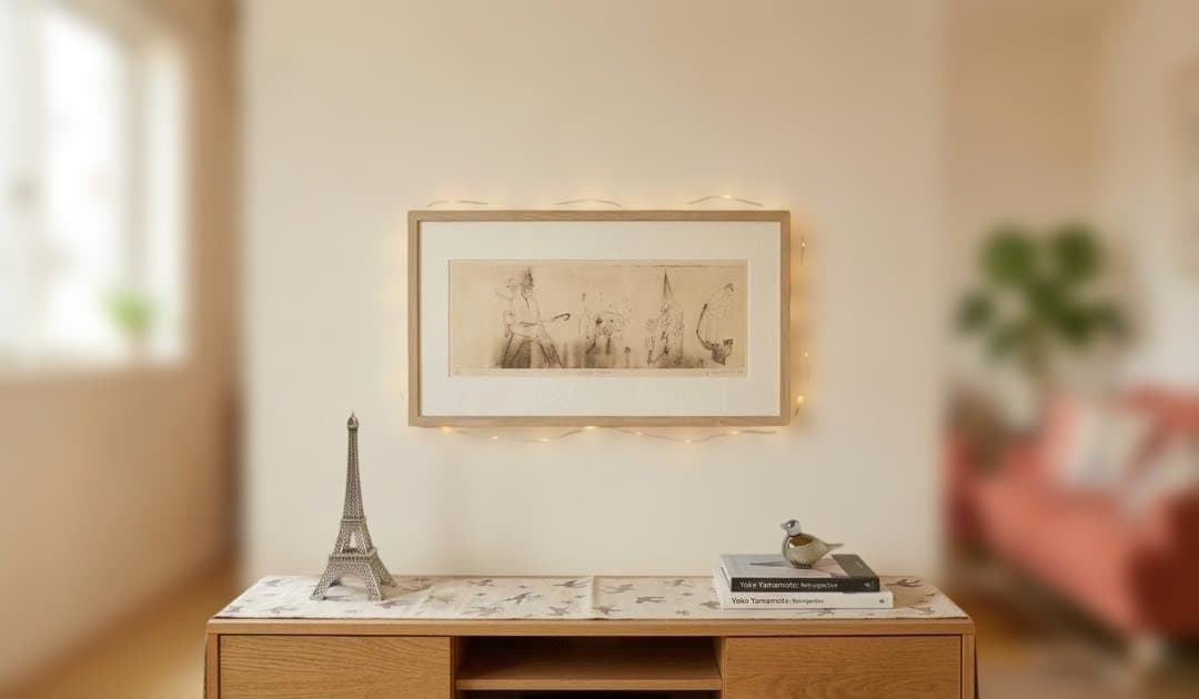 Eiffel Tower エッチング 33/50 木製フレーム付き