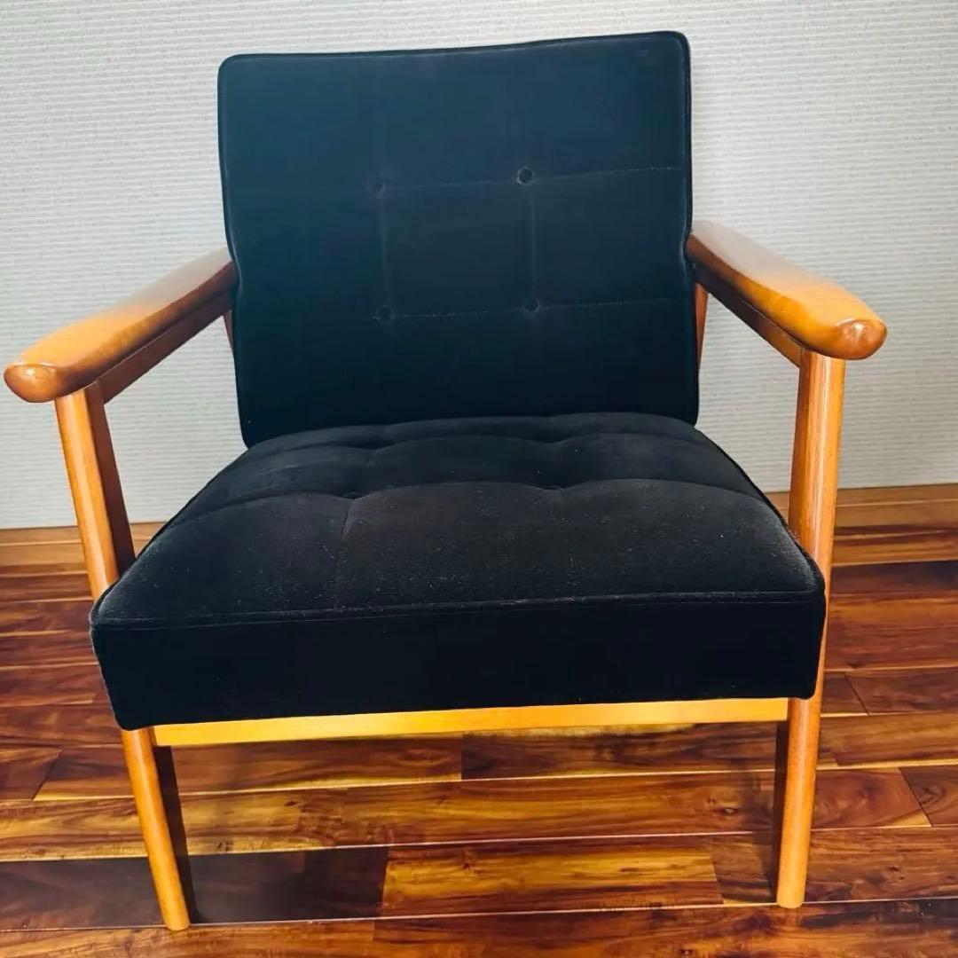 100脚限定！超希少　レア　カリモク60 Kチェア 限定ブラックモケット