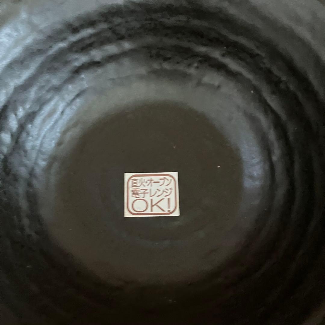 E-1 【オーブンOK】耐熱 ラーメン鉢 ペアセット（れんげ付き）黒 萬古焼