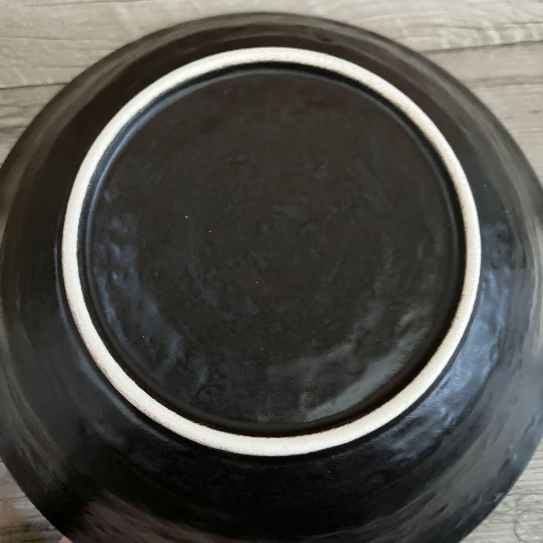 E-1 【オーブンOK】耐熱 ラーメン鉢 ペアセット（れんげ付き）黒 萬古焼