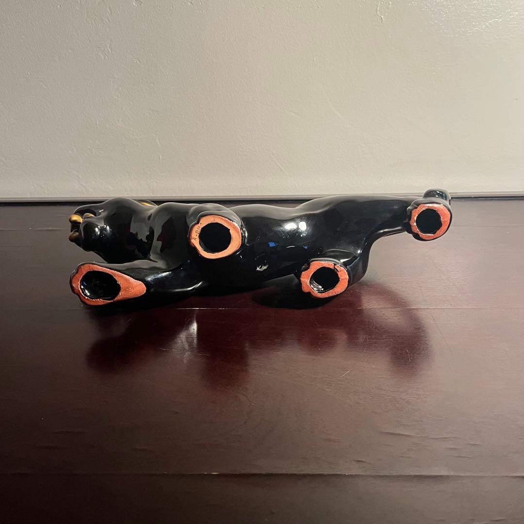 50's ビンテージ　ブラックパンサー　黒豹　ミッドセンチュリー　アンティーク